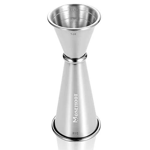 Japanese Jigger 2 Oz 1 Oz - MOSEHOOT Jigger For Bartending, Stainless Steel Bar Alcohol Measuring Tools - Silver 1 Japanese Jigger 2 Oz 1 Oz - MOSEHOOT Jigger For Bartending, Stainless Steel Bar Alcohol Measuring Tools - Silver