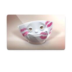 ASSEN Breakfast Board With Design, Kisses Edition, 9.2 X 5.6 Inches