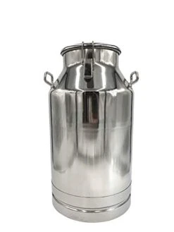 Stainless Steel(304 Grade) Milk, Maple Syrup Transport Cans, Sealed Lid & Optional Spigot (40 Liter (10.5 Gal.), Container Only)