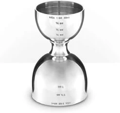 Stainless Steel Commercial 2oz. / 1oz. Bell Style Measuring Jigger Bar Tool - Mirror Polished Finish, One Jigger -Peugeot Shop 31hcV5iQrCL. AC