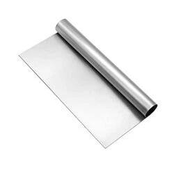 Stainless Steel Pastry Scraper Bench Scraper Chopper, Best As Pizza And Dough Cutter (Silver, 8 Inch)
