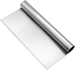 Stainless Steel Pastry Scraper Bench Scraper Chopper, Best As Pizza And Dough Cutter (Silver, 8 Inch) -Peugeot Shop 31hfrClF1NS. AC