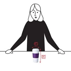 - 2510-9965B Copco Acadia Travel Mug, 16-Ounce, Plum - -Peugeot Shop 31huo0EckFL