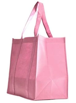 Gift Expressions Grocery Tote Bag, Large Gift Bags Reusable Eco Friendly Shopping Bags, Stand Up Bottom, Recyclable Non Woven