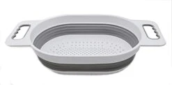5L (1.3 Gallon) Over The Sink Oval Colander (1, White/Grey) -Peugeot Shop 31ibaNmwMkS