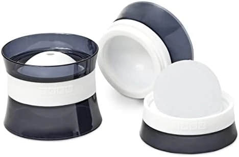 Set Of 2 Silicone Ice Sphere Molds, Stackable 2.5-Inch Ice Ball Maker, Keep Drinks Colder Longer With Less Dilution, Leak-free, Easy-Release, Black 6 Set Of 2 Silicone Ice Sphere Molds, Stackable 2.5-Inch Ice Ball Maker, Keep Drinks Colder Longer With Less Dilution, Leak-free, Easy-Release, Black - Image 6