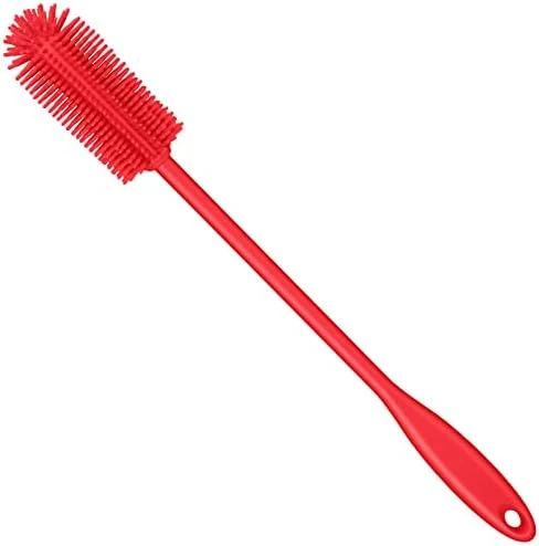 Silicone Bottle Brush, Water Bottle Cleaner Brush With Long Handle, Perfect For Cleaning Narrow Neck Containers, Vacuum Sports Bottle, Tumblers, Flask, Glassware (1 Pack, Orange) 7 Silicone Bottle Brush, Water Bottle Cleaner Brush With Long Handle, Perfect For Cleaning Narrow Neck Containers, Vacuum Sports Bottle, Tumblers, Flask, Glassware (1 Pack, Orange) - Image 7