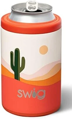 Tandard Can + Bottle Cooler, Stainless Steel, Dishwasher Safe, Triple Insulated Can Sleeve For Standard Size 12oz Cans Or Bottles In Golf Partee Print With Golf Ball Textured Frame -Peugeot Shop 31j8wLA0JL. AC