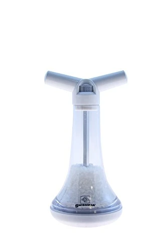 Culbuto Rock N' Roll Salt Mill, 8", White 1 Culbuto Rock N' Roll Salt Mill, 8", White