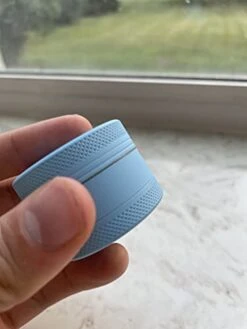 1.5 Inch Blue With White Moon Kitchen Crusher - 3 Piece Small Metal Matte Crusher -Peugeot Shop 31jdBOuS6UL