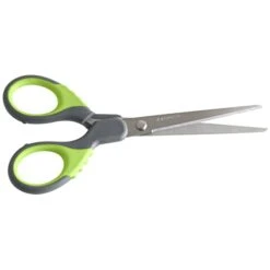 "Praktika" Softgrip Scissors, 6.69", Gray/Green