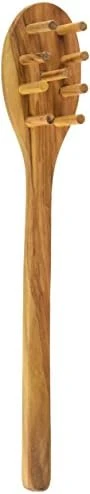 50016 Italian Olive Wood Pasta Server, Handcrafted In Europe, Brown, 12-Inches 5 50016 Italian Olive Wood Pasta Server, Handcrafted In Europe, Brown, 12-Inches - Image 5