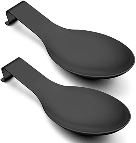 Spoon Rest Set Of 2 For Kitchen Counter Stove Top, Stainless Steel Utensil Rest Ladle Spatula Holder, Heavy Duty, Dishwasher Safe 11 Spoon Rest Set Of 2 For Kitchen Counter Stove Top, Stainless Steel Utensil Rest Ladle Spatula Holder, Heavy Duty, Dishwasher Safe - Image 11