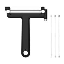 Replaceable Wire Cheese Slicer Cutter, 50% Stronger Wires With 2nd Gen Wire Fixing Mechanism, Adjustable Wire Cheese Cutter, Quick Replacement, Dishwasher Safe, With 3 Extra Wires