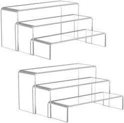 Acrylic Display Risers 2 Sets - 9'' Risers For Display Clear Acrylic Risers For Display Thicken Acrylic Shelf Riser For Figure Collection Jewelry Cup Perfume Cake Buffet 6pcs 3 Assorted Sizes -Peugeot Shop 31kszqQZttL. AC