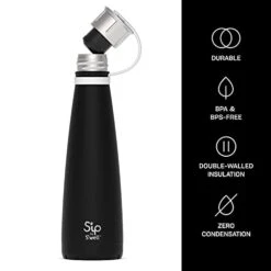 Ip By S'well Stainless Steel Water Bottle - 15 Oz - Black Chalk - Double-Walled Vacuum-Insulated Keeps Drinks Cold For 24 Hours And Hot For 10 - With No Condensation - BPA-Free 7 Ip By S'well Stainless Steel Water Bottle - 15 Oz - Black Chalk - Double-Walled Vacuum-Insulated Keeps Drinks Cold For 24 Hours And Hot For 10 - With No Condensation - BPA-Free -Peugeot Shop 31l3wKifncL