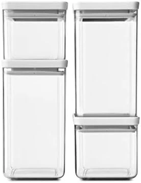 Brabantia Tasty+ Stackable Food Canister (Dark Gray / 0.66 Gal) BPA-Free Space-Saving Durable Jar With Silicone Seal Lid For Freshness 7 Brabantia Tasty+ Stackable Food Canister (Dark Gray / 0.66 Gal) BPA-Free Space-Saving Durable Jar With Silicone Seal Lid For Freshness - Image 7