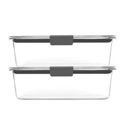 Rubbermaid Brilliance Storage Plastic Lids, Leak Proof Food Container, Clear, 24-Piece & Leak-Proof Brilliance Food Storage Set | 9.6 Cup Plastic Containers, 2-Pack, Clear 12 Rubbermaid Brilliance Storage Plastic Lids, Leak Proof Food Container, Clear, 24-Piece & Leak-Proof Brilliance Food Storage Set | 9.6 Cup Plastic Containers, 2-Pack, Clear -Peugeot Shop 31lQC08VHHL