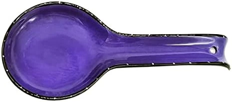 Tuscany Colorful Hand Painted Fleur De Lis **Collection** By ACK (Yellow Spoon Rest) 12 Tuscany Colorful Hand Painted Fleur De Lis **Collection** By ACK (Yellow Spoon Rest) - Image 12