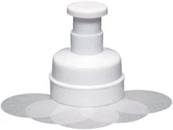 KitchenCraft Beef Burger Press With 100 Wax Discs In Gift Box, Plastic -Peugeot Shop 31laAyAgELL. AC