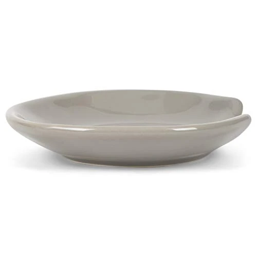 So Very Blessed And So Very Grateful Dove Grey 4.5 X 4 Glossy Ceramic Stoneware Wobbly Round Spoon Rest 4 So Very Blessed And So Very Grateful Dove Grey 4.5 X 4 Glossy Ceramic Stoneware Wobbly Round Spoon Rest - Image 4
