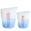 Silicone Measuring Cups Flexible Measure Cups For Epoxy Resin Butter, Chocolate Mixing Plaster Stir Squeeze Pour Baking Cup BPA Free 500 ML + 250 ML (2 PCS)