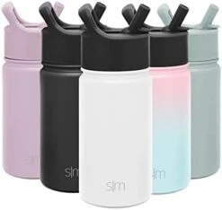 Water Bottle With Straw Lid Vacuum Insulated Stainless Steel Metal Thermos Bottles | Reusable Leak Proof BPA-Free Flask For Gym, Travel, Sports | Summit Collection | 32oz, Light Pink -Peugeot Shop 31leoM3LjcL. AC