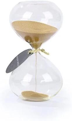 Biloba Puff Sand Timer/Hourglass Sand Timer - Inspired Glass/Home, Desk, Office Decor -Peugeot Shop 31m9ZxMxFL. AC