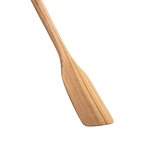 18" Teak Long Wooden Spatula, Heavy Duty Cajun Stir Paddle For Cooking In Big Pot, Handcrafted From High Moist Resistance Teak, Wooden Spoon Flat For Brewing, Grill, Mixing, Stirring, Decor 3 18" Teak Long Wooden Spatula, Heavy Duty Cajun Stir Paddle For Cooking In Big Pot, Handcrafted From High Moist Resistance Teak, Wooden Spoon Flat For Brewing, Grill, Mixing, Stirring, Decor - Image 3