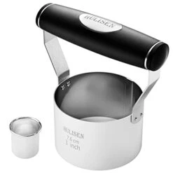 3 Inch Biscuit Cutter, Stainless Steel Round Cookies Cutter With Soft Grip Handle, Gift Package