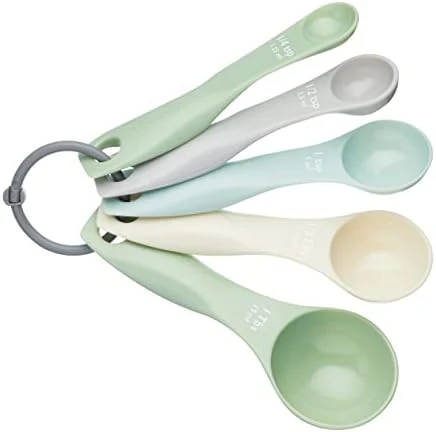 KitchenCraft Plastic Measuring Spoons - 'Classics' Colours (Set Of 5) 6 KitchenCraft Plastic Measuring Spoons - 'Classics' Colours (Set Of 5) - Image 6