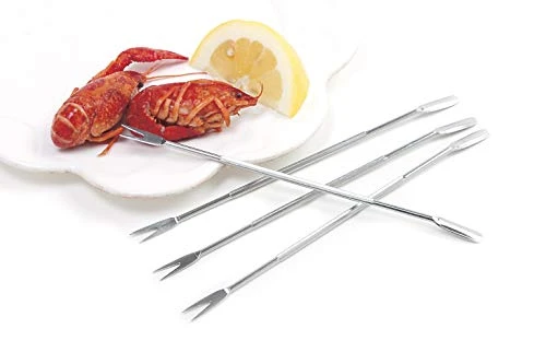 Stainless Steel Seafood Forks 6.75" | 4-Count Per Pack | 1-Pack 2 Stainless Steel Seafood Forks 6.75" | 4-Count Per Pack | 1-Pack - Image 2