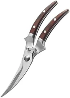 Kitchen Scissors Heavy Duty Stainless Steel Kitchen Shears Built-in Spring Open And Close Freely Lock Setting Safe And Comfort Redwood -Peugeot Shop 31nVNvN4rpL. AC