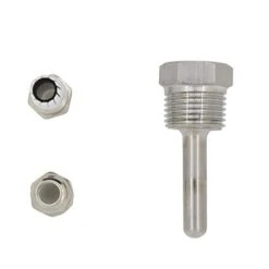 1/2 Inch Brewing Thermowell Stainless Steel 304 With Cap For Beer Fermenter Homebrew Boiler 30mm 50mm 100mm 150mm 200mm 300mm 400mm 500mm (50mm) -Peugeot Shop 31nhHwqPkyL