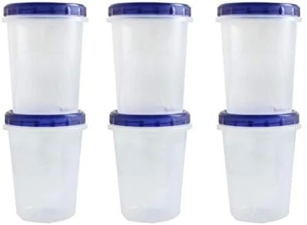 Twist Top Food Deli Containers Screw And Seal Lid 16 Oz Stackable Reusable Plastic Storage Container 12 Pack. 8 Twist Top Food Deli Containers Screw And Seal Lid 16 Oz Stackable Reusable Plastic Storage Container 12 Pack. - Image 8