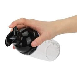 Salad Dressing Shaker, 200ml Kitchen Leakproof Sealed Dressing Bottle For Soy Sauce Vinaigrette Salad(black) -Peugeot Shop 31nzLiEecwL