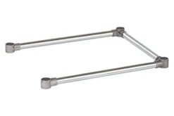 Open Base Work Table Bracing - 24 X 36 Inch Table Stabilizing Leg Cross Braces - Fits Commercial Food Prep Stainless Steel Or Maple Wood Worktable By DuraSteel -Peugeot Shop 31o fzfQ93L