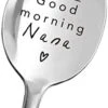 Est Nana Gifts - Good Morning Nana Spoon - Funny Nana Spoon Engraved - Tea Coffee Spoon - Nana Gift From Granddaughter Grandson Wife - Nana Mother's Day/Birthday/Christmas Gifts