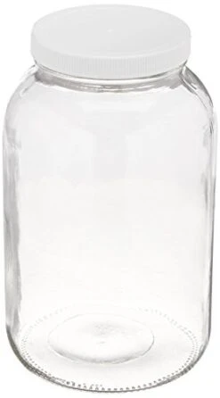 Rack 1 Gallon Glass Widemouth Jar, Clear