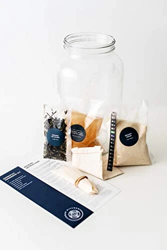 Kombucha Starter Kit - Includes Kombucha SCOBY & Strong Starter Liquid. Make Delicious Kombucha At Home With Our USA Made 1 Gallon Glass Brew Jar, Temp Gauge And Custom Tea Blend 3 Kombucha Starter Kit - Includes Kombucha SCOBY & Strong Starter Liquid. Make Delicious Kombucha At Home With Our USA Made 1 Gallon Glass Brew Jar, Temp Gauge And Custom Tea Blend - Image 3