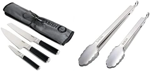 12” & 9” Locking Kitchen Tong Set, Stainless Steel 4 12” & 9” Locking Kitchen Tong Set, Stainless Steel - Image 4