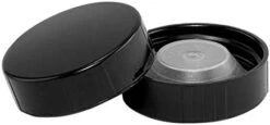 - 38-BP-15 38mm Black Plastic Screw Caps With F217 Foam Liner - Pack Of 15 Leak Proof Lids -Peugeot Shop 31oydRhotjL. AC
