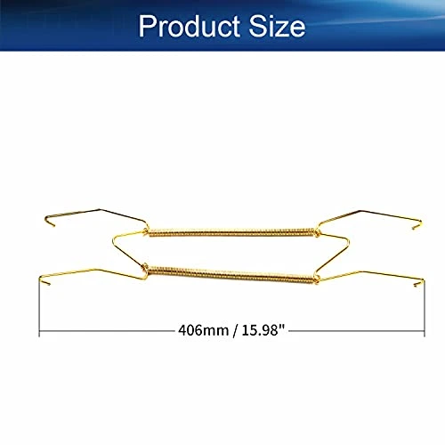 Bettomshin 1PCS Plate Hanger 15.98" W Type Stainless Steel Plate Hangers Invisible Wall Hooks For Walls Compatible Decorative Plates Hooks Dish Diaplay Holder Golden 2 Bettomshin 1PCS Plate Hanger 15.98" W Type Stainless Steel Plate Hangers Invisible Wall Hooks For Walls Compatible Decorative Plates Hooks Dish Diaplay Holder Golden - Image 2