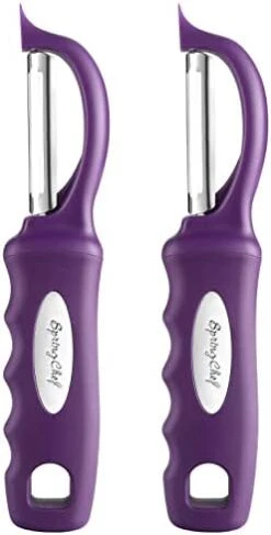 Spring Chef Premium Swivel Vegetable Peeler, Black -Peugeot Shop 31pQFJBfiL. AC
