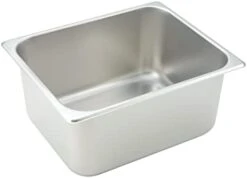 Winco 2 1/2-Inch Anti-Jamming Steam Pan, Half, 24-Gauge -Peugeot Shop 31piNXJRNwL. AC