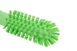PARTA 45002EC75 Plastic Multi-Purpose Valve Brush, Pipe Brush, Round Brush With Polyester Bristles, Color Coded For Commercial Cleaning, Kitchen, Restaurant, Bathroom, 5.7 X 2 X 5.7 Inches, Lime