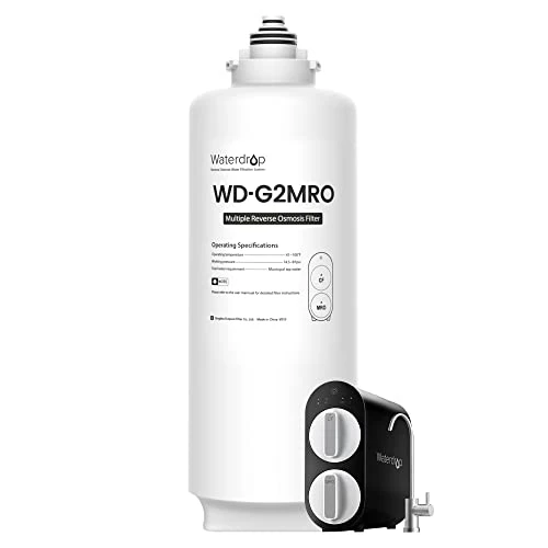 Waterdrop WD-G2MRO Filter, Replacement For WD-G2-W, WD-G2-B Reverse Osmosis System, 2-year Lifetime 1 Waterdrop WD-G2MRO Filter, Replacement For WD-G2-W, WD-G2-B Reverse Osmosis System, 2-year Lifetime
