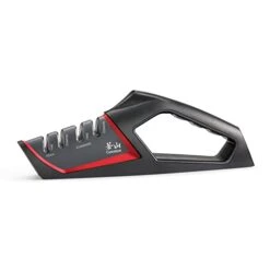 SHARK Series 1026818 4-Stage Knife Sharpener, Red