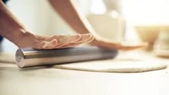 15.9 Inch Professional Stainless Steel Rolling Pin - Lightweight Metal French Rolling Pin - Perfect For Baking, Fondant, Pizza Dough Roller, Dumpling -Peugeot Shop 31pz6OEG9jL