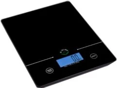 EwlineNY 11 Lb Capacity Touch Pad Digital Kitchen Scale, SBK-KF201-BK Black -Peugeot Shop 31qBdbptsL